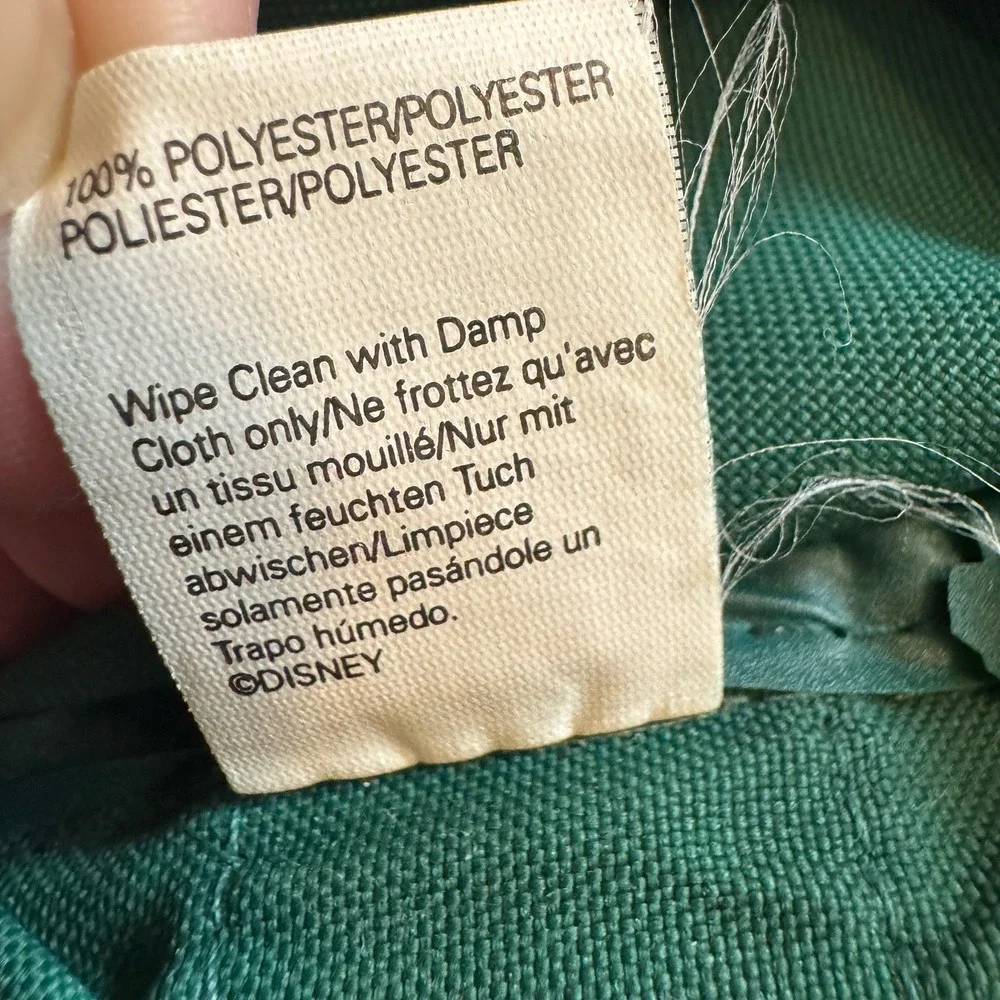 Disney Store Vintage 90s Winnie The Pooh Duffle Bag Dark Green Embroidered EUC